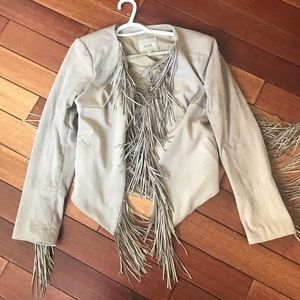 Guess suede fringe jacket